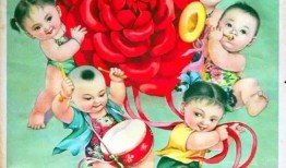 怀旧年画胖娃吃瓜,重温经典怀旧年画风情