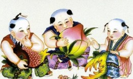 怀旧年画胖娃吃瓜,重温经典怀旧年画风情