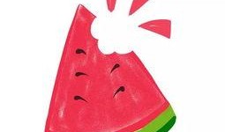 夏日小孩吃瓜头像,瓜果飘香，童颜童语映笑颜